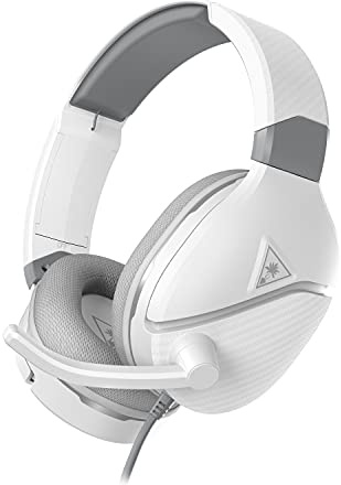 Turtle Beach Recon 200 Gen 2 Powered Gaming Headset - Xbox Series X, Xbox Series S & Xbox One, PS5, PS4, Mobile & PC with 3.5mm - Bass Boost, Memory Foam, White