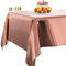 PartyWoo Mantel Papel de Aluminio Dorado Rosa, 137 x 274 cm/54 x 108 Pulgadas, Rectangular, Lavable, para Mesa de 6 a 8 pies, Plástico Mantel Impermeable para Fiestas, Cumpleaños, Bodas (1 Unidad)