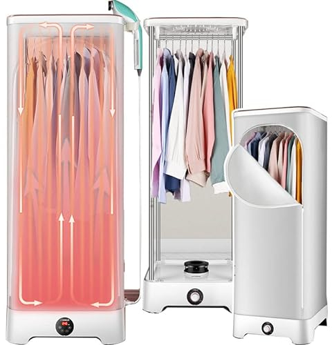 XINGma MáQuina De Planchar A Vapor, con Temporizador AutomáTico/Elimina RáPidamente Las Arrugas, Colgador EléCtrico De Armario Plegable, para Ropa Y Tela