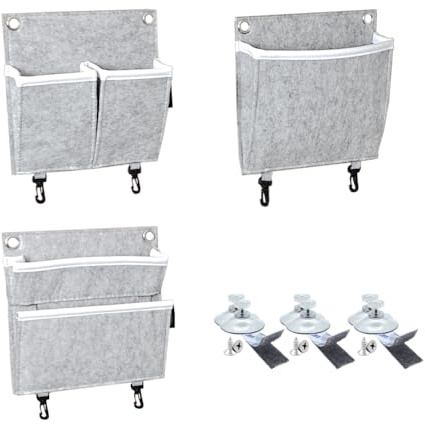 GranHin Wandorganizer Set - Organizer für Camper, Wohnmobil und Wohnwagen mit verschiedenen Montageoptionen (3er Set)