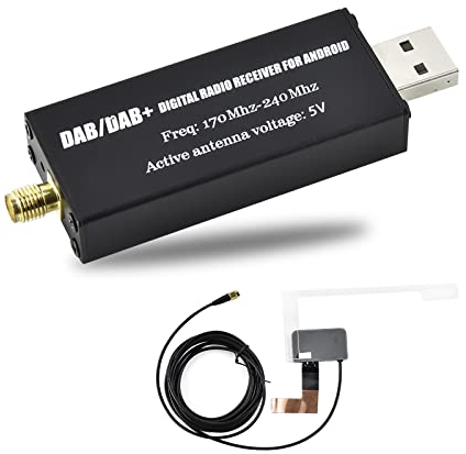 Hikity Adattatore DAB/DAB+ digitale USB 2.0 antenna ricevitore portatile
