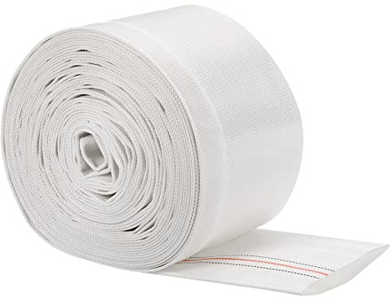 PATIKIL 80mm ID 49ft Lightweight Backwash Hose Lay Flat Reinforced Discharge PVC Hose 0.8MPa for Swimming Pool