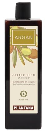 PLANTANA® Duschgel Argan 500 ml | reinigt sanft | schützt die Haut | spendet Feuchtigkeit | dermatologisch getestet | vegan | Fair Trade | 98% natürlichen Ursprungs |Große Flasche