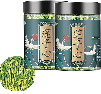 Lotuskerntee für Männer, Lotus-Federtee-Nieren-Nährend, Nierenschutz-Tee, Lian Zi Xin-Tee, Chinesischer nährender Nierentee (2box)
