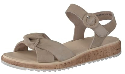 Paul Green Damen, Frauen Sandaletten,Sommersandalen,bequem,flach,Sommerschuhe,Freizeitschuhe,offene Schuhe,Strandschuhe,Beige (JA),40 EU / 6.5 UK