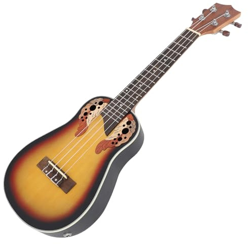 Ukulele da 23 Pollici, Equalizzatore a 3 Bande Integrato, per il Design delle Corde Aquila, per Strumenti a Corde per Ukulele in Legno
