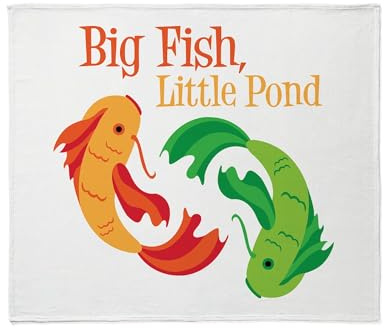 CafePress Big Fish, Little Pond Throw Blanket Super Soft Fleece Plush Throw Blanket, 60x50