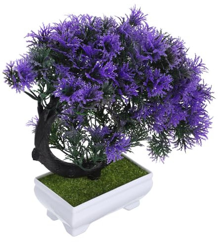 Levemolo Künstlicher Bonsai Baum Im Topf Dekorative Kunstpflanze Für Büro Und Küche Und Langlebig Für