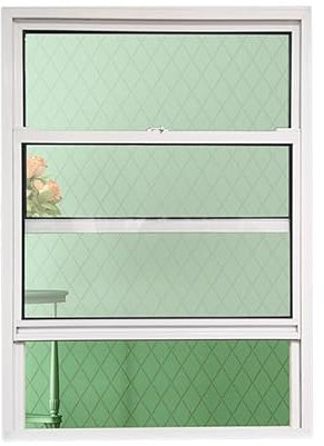 Fenêtre coulissante en verre avec châssis insonorisant, volets de rechange avec porte coulissante verticale et ouverture plate pour cabine, cuisine et garage (60 x 130 cm)