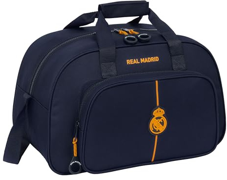 REAL MADRID 2ª EQUIPACIÓN 24/25 - Bolsa de Deporte, Mochila, Ideal para Niños de Diferentes Edades, Cómoda y Versátil, Calidad y Resistencia, 40x23x24 cm, Color Azul Marino