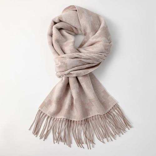 Pevfeciy Beige, Damen Kaschmir Schal Kariert Pashmina Schal Mode Wendbar Warm Schal mit Fransen Weiche Kaschmirschal -190cm Langer Pashmina Damen Winter Schal