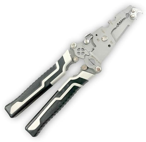 elook Wire Strippers Electrical, 18 in 1 Multifunctional Foldable Wire Cutters, Terminal Crimper Cable Stripper for Wire Stripping, Cutting, Crimping