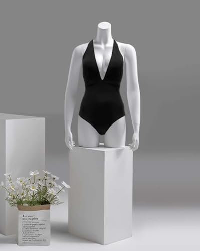 Weiße Halbkörper-Schaufensterpuppe für die Kleiderpräsentation, realistisches BH-Modell mit Armen, perfekt für den Tisch oder das Schaufenster, ideal für die Präsentation im Einzelhandel