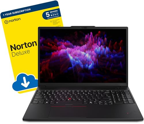 ThinkPad P16s G3 16-inch AI-Ready Laptop (Intel Core Ultra 7 155H, 32 GB DDR5 RAM, 1 TB SSD, NVIDIA RTX 500 Ada 4 GB GDDR6, Backlit Keyboard, Windows 11 Pro) incl Free Norton 360 Antivirus Software