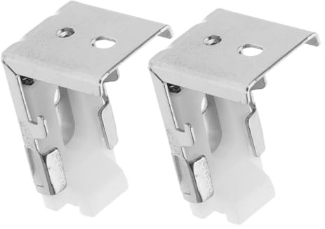 GLEAVI Clips para Cenefa de Persiana de Repuesto 2 Piezas Plata