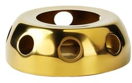Beekeg Stövchen Teewärmer, Stövchen für Teekanne,Kaffeewärmer mit Teelichthalter, Edelstahl Stovchen für Teekannen und Glasteekannen(Goldene)