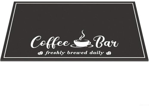 Tappetino per macchina da caffè in poliuretano con base assorbente e antiscivolo per proteggere i ripiani della cucina e asciugare i piatti, 60 x 40 cm