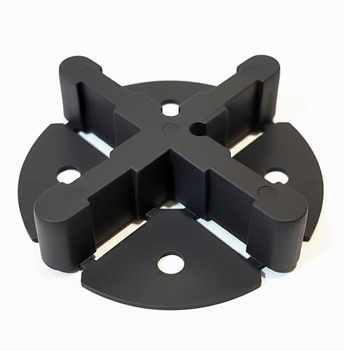 200 Stk. Fugenkreuze mit Teller 3 mm / 4 mm / 5 mm oder 6 mm Fugenbreite Fliesenkreuze Terrassenplatten Plattenteller Fugenkreuz mit Bodenplatte (4 mm Fugenbreite)