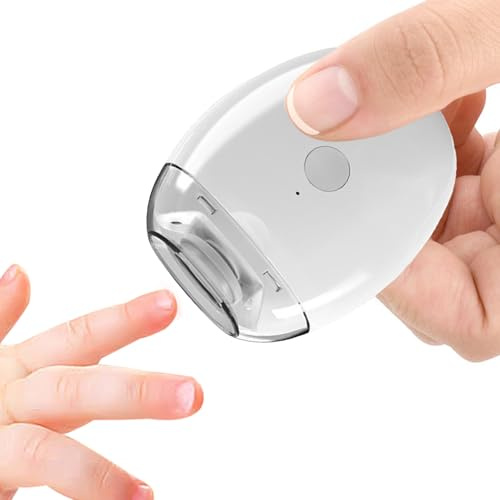 Lime à ongles électrique pour bébé – Coupe-ongles automatique pour adultes | Coupe-ongles rechargeable avec 3 vitesses réglables, outil de soin des ongles doux pour les personnes âgées