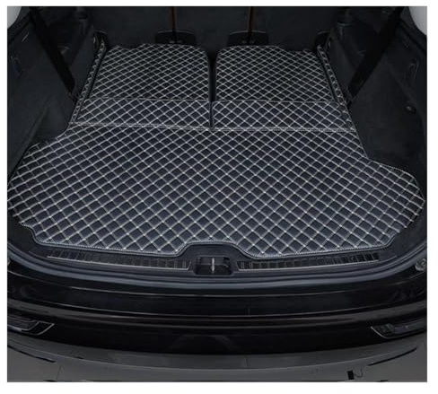 Trunk Protector Pad For Volvo For XC90 Seven seats 2016-2022 Car trunk mat Cargo Liner Carpet Interior Parts Cover Boot Liners(BLACK 3 PCS,With buttons)
