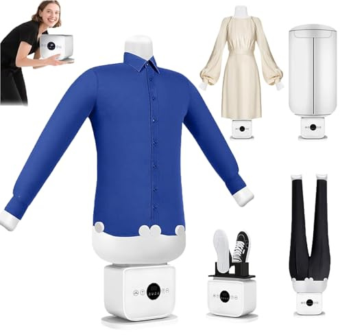 Luzphened Automatischer Hemdenbügler, Bügelpuppe, Hosen Set kompatibel mit Bügelpuppe für Hemden und Blusen, Bügelmaschine, effiziente Bügelhilfe, Trocknen und Bügeln B