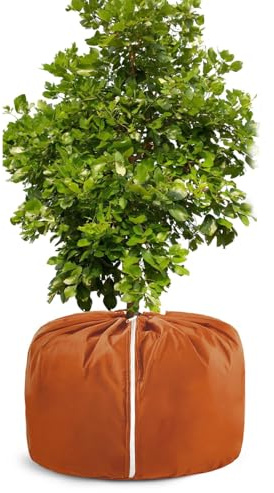 Couvre-Pots pour l'hiver | Protection Thermique imperméable et réutilisable, pour Pot de Fleurs d'extérieur, terrasse, Balcon, Jardin, Cour, Arbres, arbustes, Jardinier par Temps Froid