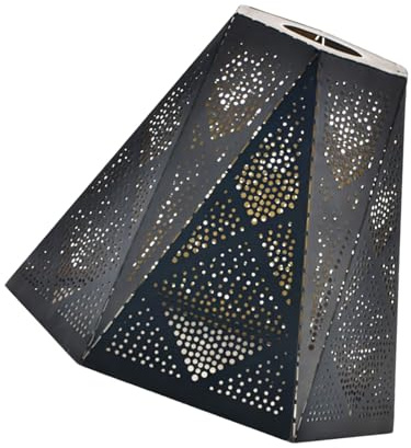 Pantalla de luz de metal ornamental con diseño sofisticado que mejora el espacio vital con una elegante carcasa de lámpara brillante para sala de estar