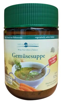 Sana Essence Bio Klare Gemüsebrühe, ohne Hefeextrakt 150 g