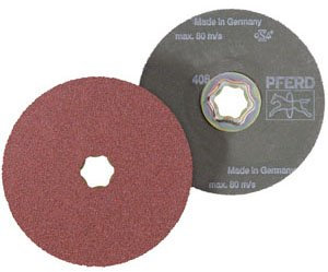 PFERD 722282 Fiberschleifer CC FS, Combiclick, Ausführung Keramikkorn CO, 24 Korngröße, 180mm
