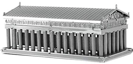 Fascinations Metal Earth MMS059 - 502578, Parthenon, Konstruktionsspielzeug, 3 Metallplatinen, ab 14 Jahren