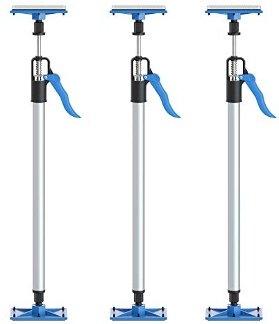 3er Set Schnell Türspanner 66-99cm - Bis 40kg - Türfutterstrebe Türspreizer mit Schnellspann-Pumpsystem stufenlos verstellbar aus Aluminium