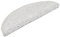 vidaXL Stufenmatten 15 STK. 56x17x3 cm Weiß Halbrund