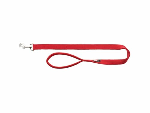 TRIXIE Premium koppel, M-L: 1,80 m/20 mm, röd