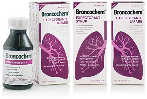 Broncochem II Expectorant Syrup, 4 oz (Pack of 3)