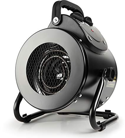 Electric Heater Fan, Portable With Overheat Protection, Fast Heating, Small for Greenhouse, Grow Tent, Workplace, Garage