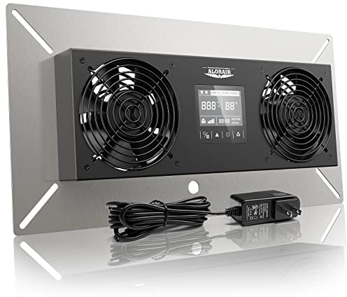 ALORAIR 240CFM Crawlspace Ventilation Fan, with Temperature Humidity Controller Timing Cycle Speed Control, for Attic, Garage, Shed, Crawl space, Basements (Air-out)
