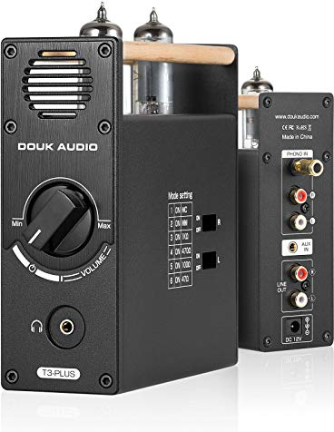 Douk Audio T3 Plus Mini Vakuumröhre Vorverstärker MM/MC Phono Stage Kopfhörerverstärker Tube Preamp