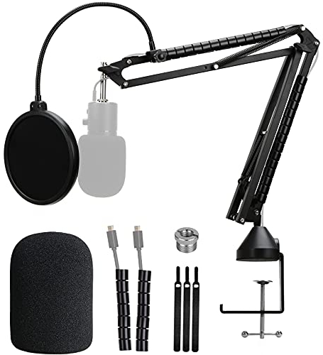 Seiren X Arm mit Popschutz - Professionelle Mikrofon Boom Arm mint Pop Filter Kompatibel mit Razer Seiren X USB Kondensator Mikrofonvon YOUSHARES