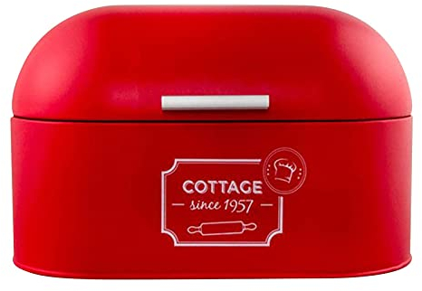 Inzopo Boîte à pain en métal - Boîte de rangement pour pain - Boîte à pain de ferme pour comptoir de cuisine - Boîte à pain vintage avec couvercle