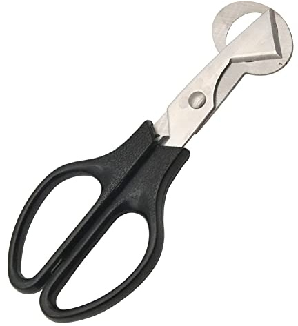 Wachteleierschere, Eierschalenschneider aus Edelstahl, kleine Eierschere, Eieröffner für Haus und Küche (Schwarz)