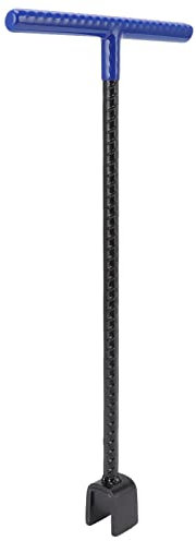 Garosa Steel Water Meter Key Wrench Multifunction T Handle Curb Key Tool With 4 Way Utility Tool for Valves Faucets Containment Main Water Shut Off Valve Wrench (Blue)