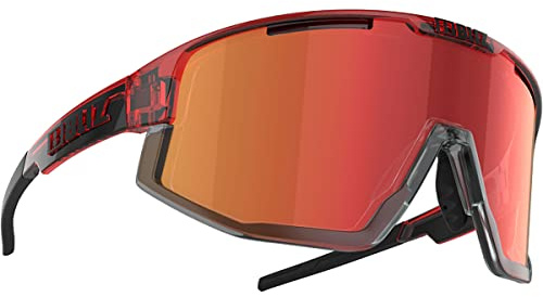 Bliz Fusion Sportbrille, transparent red-brown w red mu