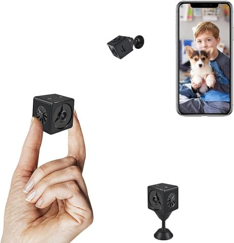 Funmo Mini camera, surveillance camera 1080P WiFi camera with motion detection night vision, surveillance camera for family use