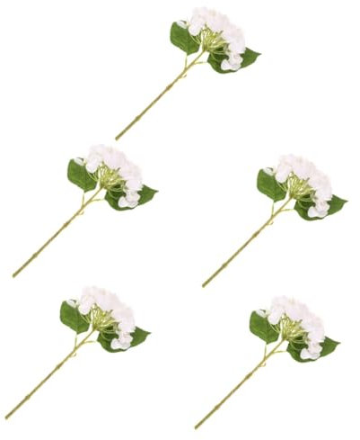 Alipis 5St künstliche Hortensie hochzeitsdeko Wohnkultur Girlandendekor Hausdekorationen für zu Hause künstliche Blumen Hortensienstiele Gefälschte Blumensträuße drinnen schmücken Zubehör
