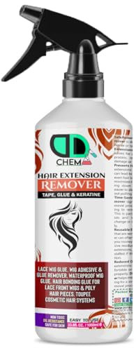 Bond & Tape Remover Super Solvent, Hair Extensions Remover Easy to Use Citrus Oil Enriched Adhesive Tape Remover Wig Glue Dissolvent Gentle on skin best multipurpose Remover (1000ml Spray)