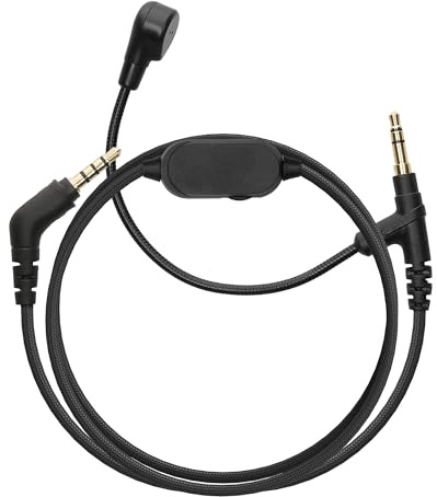 kwmobile Kopfhörerkabel für Sony WH-1000XM5 / WH-1000XM4 / MDR-100ABN / V-Moda - Ersatz Kabel 200 cm Mikrofon Lautstärkeregler - 3.5mm Klinke