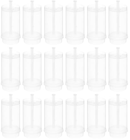 Garneck 30pcs Cake Pusher Plastic Cake Holders Tube Jelly Containers Creative Holders DIY Molds Push up Holder Pops Holder Containers