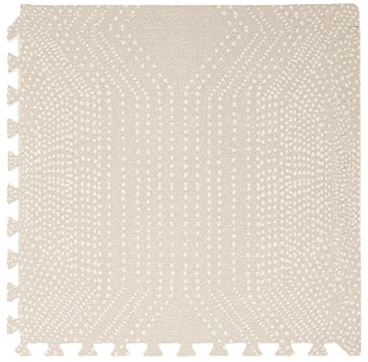 Toddlekind Puzzlematte Kinder, 6-Tlg. Inkl. Rand – Baby-Puzzlematten & Puzzle Bodenmatte, Ungiftige Schaumstoff-Spielmatten Für Bauchzeit Und Krabbeln, 60 × 60 cm Je Teil, Gesamtfläche: 120 x 180 cm