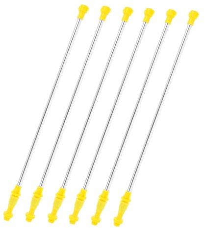 PAMINGONO Repuesto Accesorio de Pulverización Pulverizador Varilla Telescópica de Acero Inoxidable Extensible 6 Piezas para Pulverizador Agrícola y Riego de Jardín
