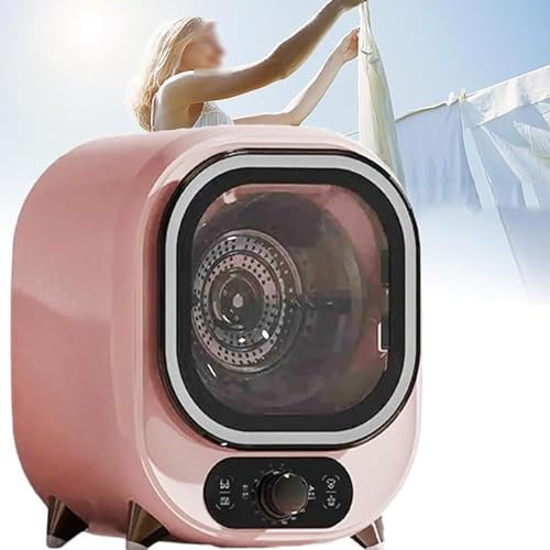 Tumble Dryer,Small Tumble Dryer, Portable Condenser Tumble Dryer, 3d Drying 5kg Vented Tumble Dryer, 35db Silent Compact Spin Dryer, Dual Temperature Control Probes,A-220V